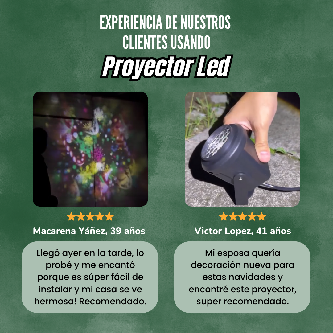 ¡OFERTA 50% OFF! PROYECTOR NAVIDEÑO 🎄