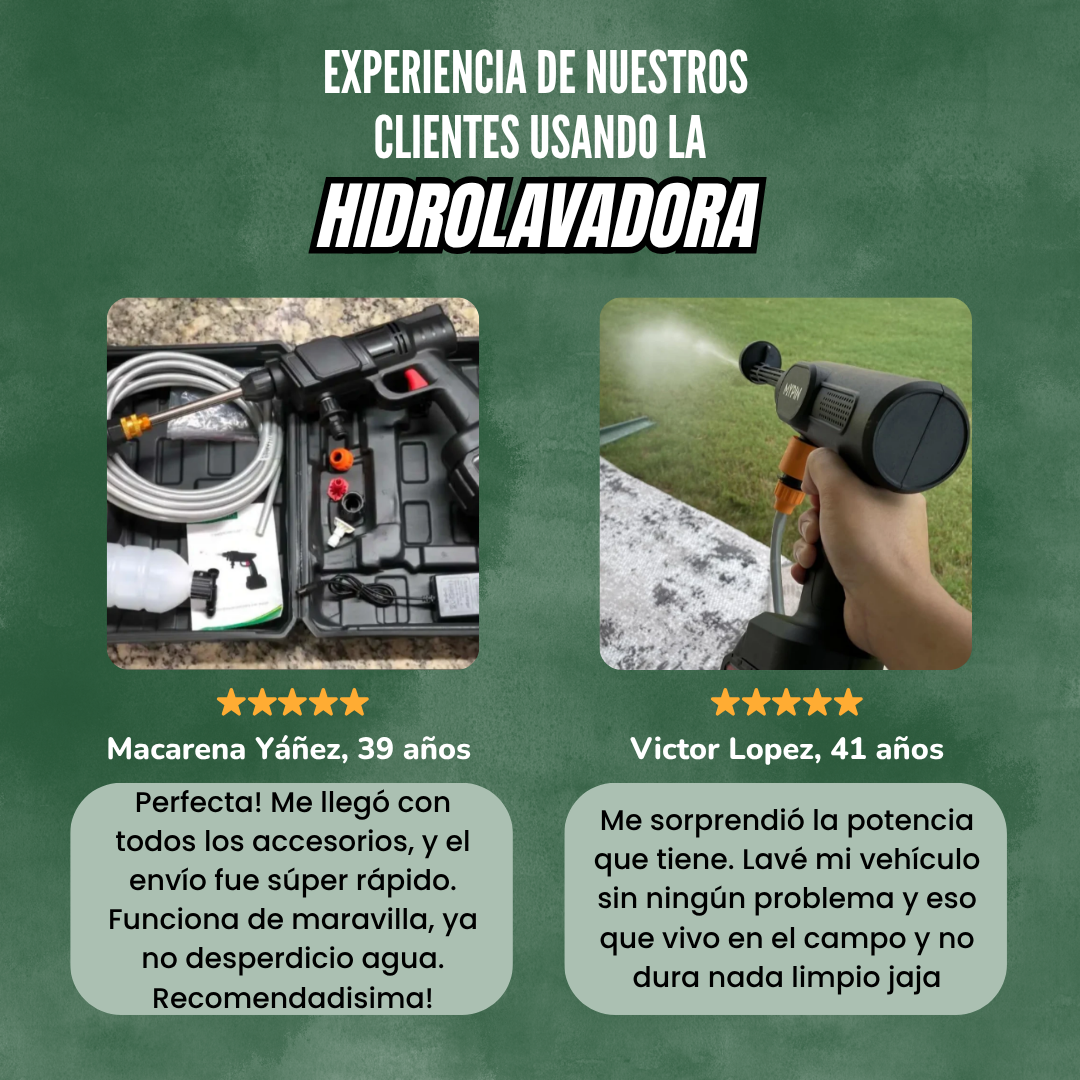 ¡OFERTA 50% OFF! HIDROLAVADORA PORTÁTIL 💦