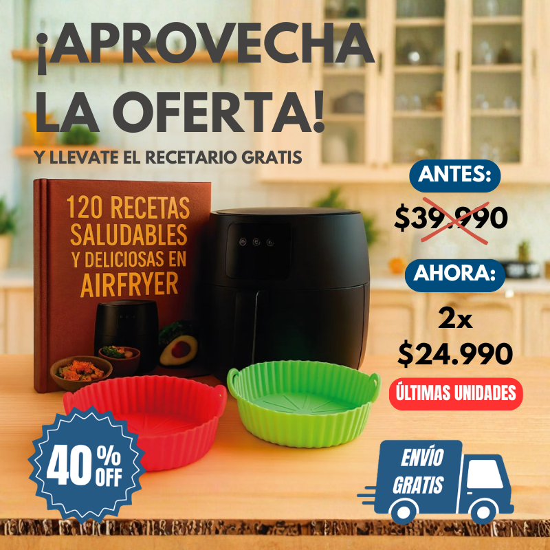 ¡OFERTA 40% OFF! Bandejas + Recetario Digital 🌮