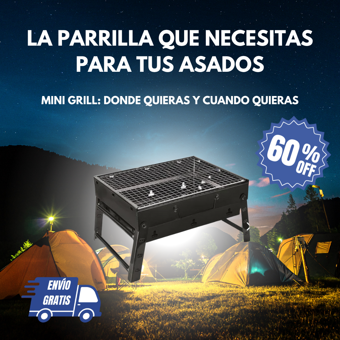 ¡OFERTA! - MINI GRILL 60% OFF 🏖️