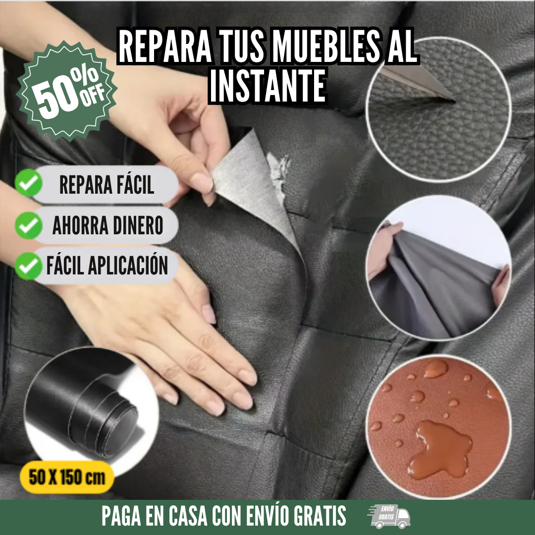 ¡OFERTA! ROLLO DE CUERO ADHESIVO 50% OFF