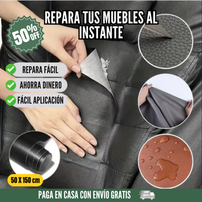 ¡OFERTA! ROLLO DE CUERO ADHESIVO 50% OFF