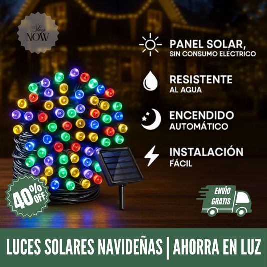 ¡OFERTA! LUCES SOLARES 30 MTS | 40% OFF