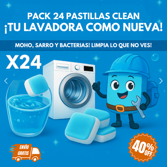 ¡OFERTA! 24 PASTILLAS CLEAN | 40% OFF