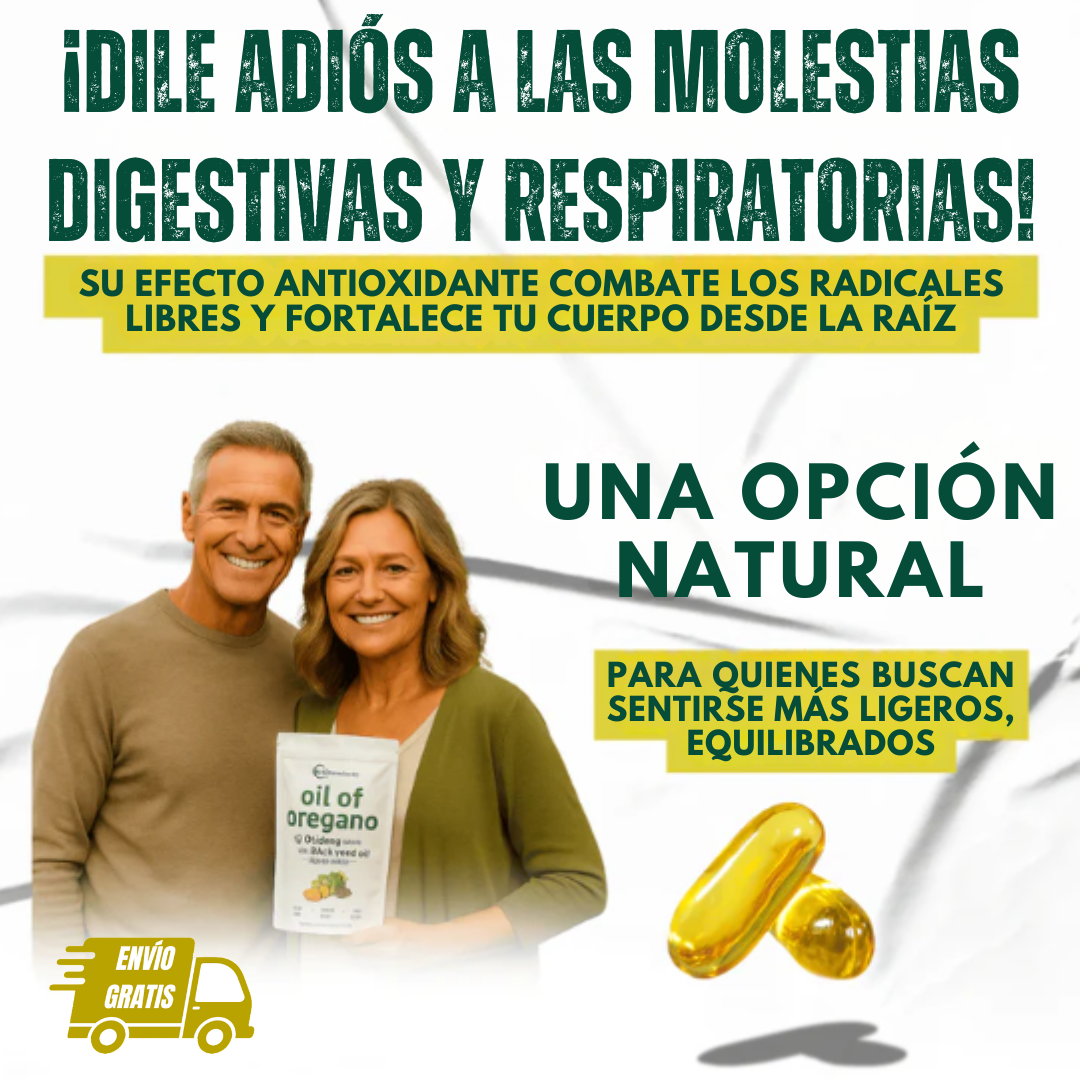 ¡OFERTA! ACEITE DE ORÉGANO + SEMILLA NEGRA 40% OFF