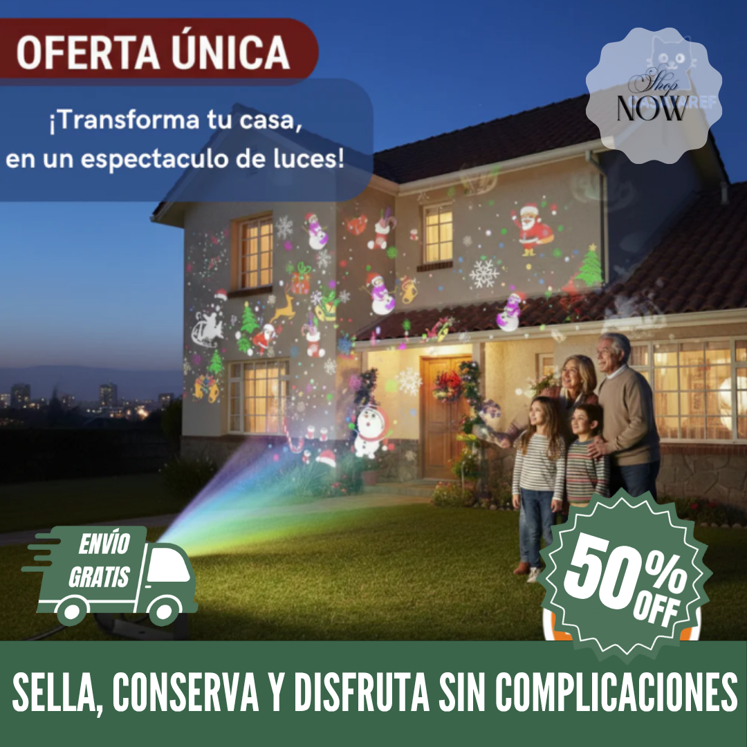 ¡OFERTA 50% OFF! PROYECTOR NAVIDEÑO 🎄