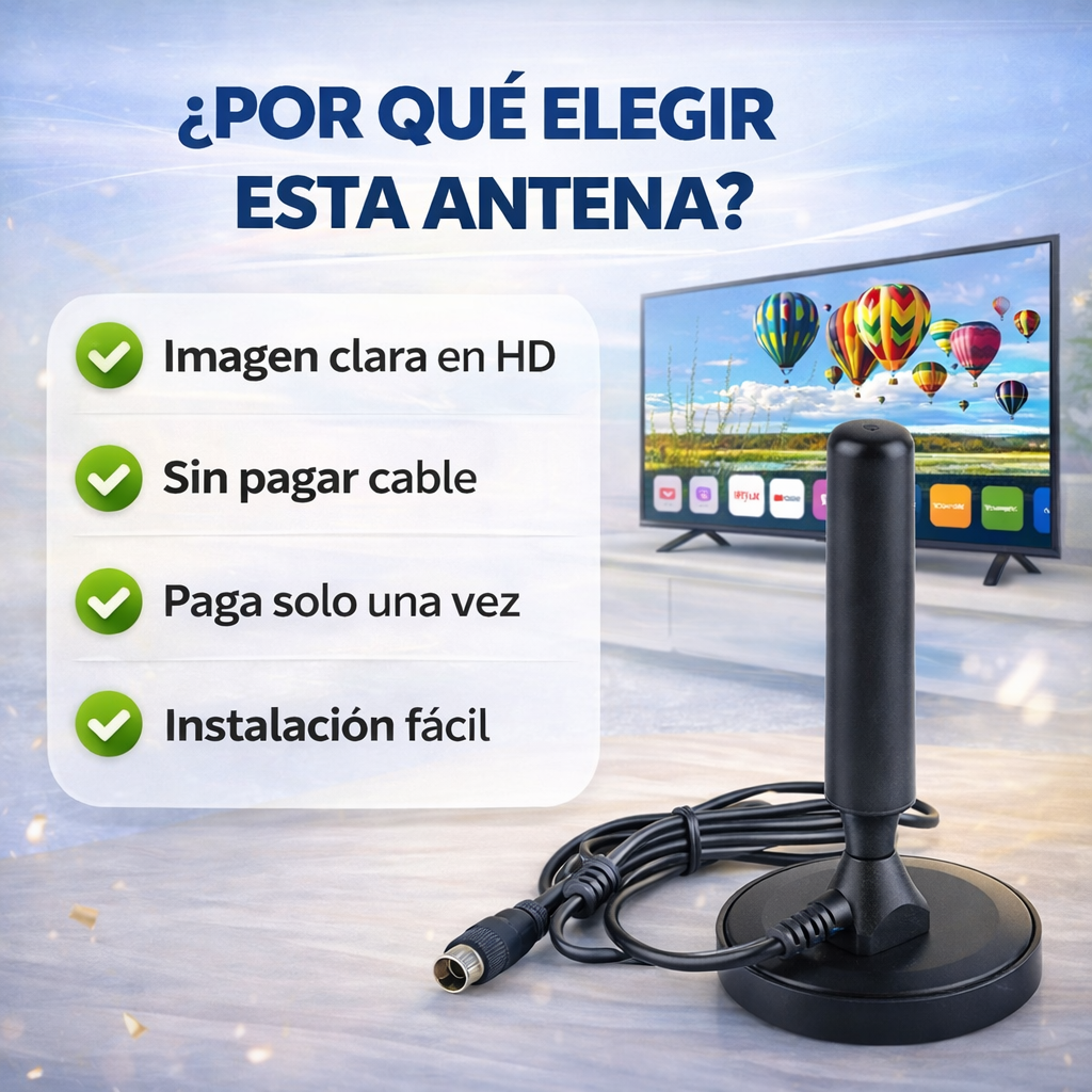 ¡OFERTA! ANTENA TV DIGITAL HD | 40% OFF