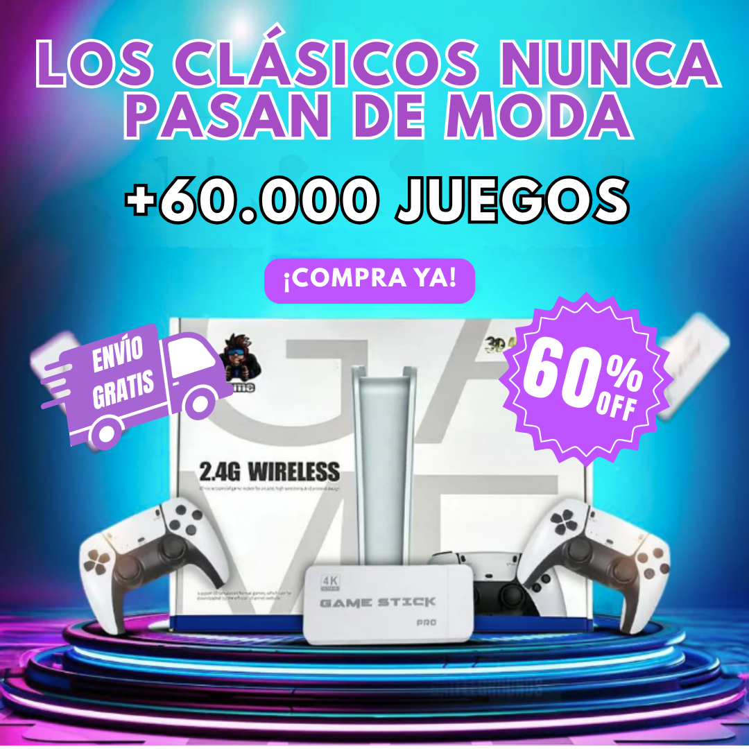 ¡OFERTA 60% OFF! CONSOLA RETRO 👾