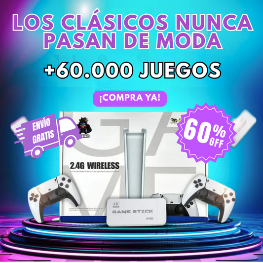 ¡OFERTA 60% OFF! CONSOLA RETRO 👾