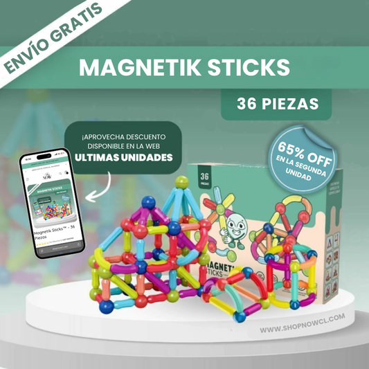 Magnetik Sticks™ - 36 Piezas