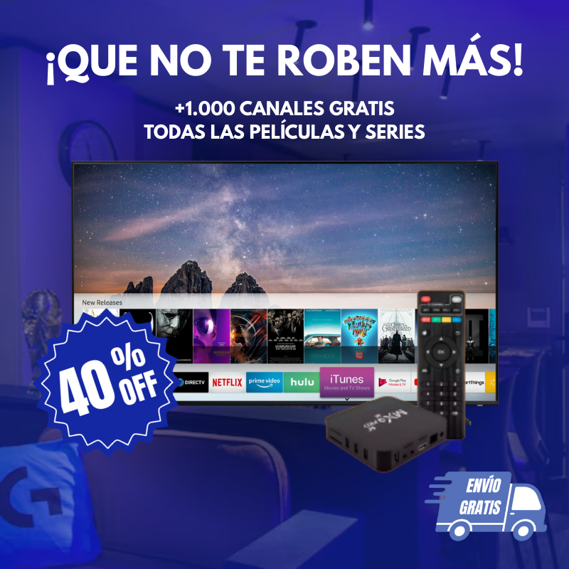 ¡OFERTA! TV BOX 40% OFF | PAGO ÚNICO