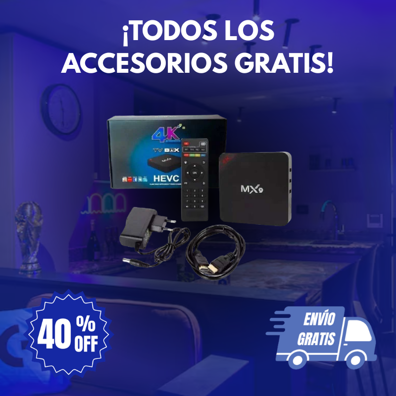 ¡OFERTA! TV BOX 40% OFF | PAGO ÚNICO