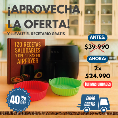 ¡OFERTA 40% OFF! Bandejas + Recetario Digital 🌮