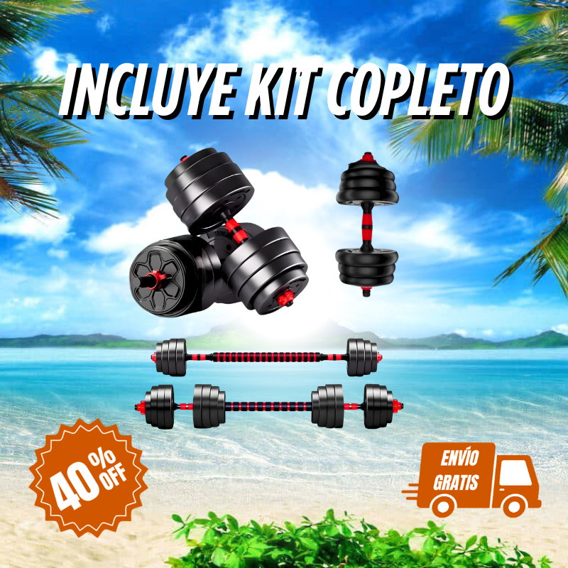 ¡OFERTA VERANO! Set Mancuernas 20kg