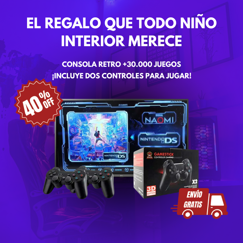 ¡OFERTA 40% OFF! CONSOLA RETRO 👾