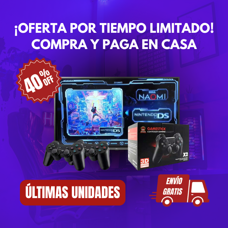 ¡OFERTA 40% OFF! CONSOLA RETRO 👾