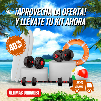 ¡OFERTA VERANO! Set Mancuernas 20kg